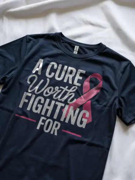 A Cure Worth Fighting For Shirt – Bold Pink Ribbon Awareness Tee - Image 9