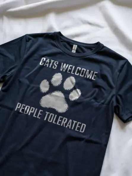 Antisocial Cat Mom Shirt – Cats Welcome Funny Tee - Image 11
