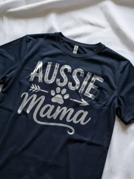 Rustic Aussie Mama Shirt – Distressed Paw Print Dog Tee - Image 11