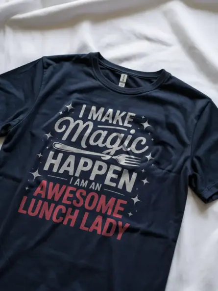 Awesome Lunch Lady T-Shirt for School Staff - Image 8