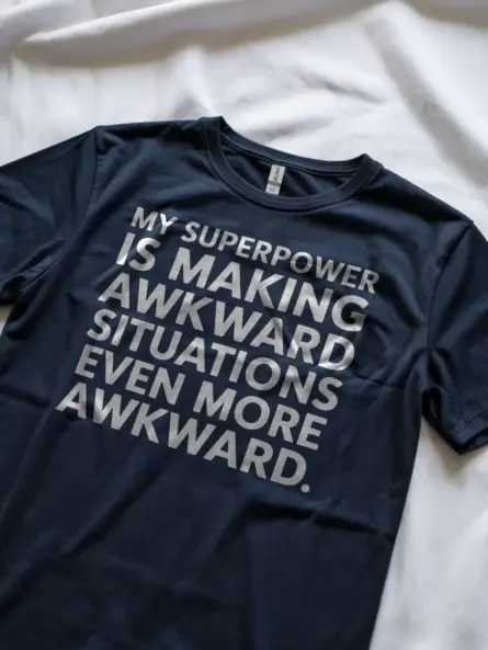 Awkward Is My Superpower Shirt – Funny Introvert Tee for Social Humor Fans - Image 2