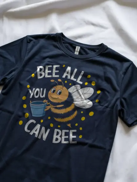 Bee All You Can Bee Shirt – Cheerful Motivational Pun Graphic Tee - Image 8