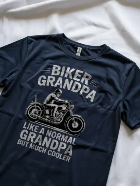 Biker Grandpa Shirt – Funny Gift Tee for Cool Motorcycle Grandpas - Image 8