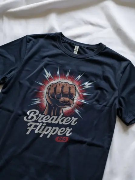 Navy Breaker Flipper Shirt Lifestyle – breaker flipping pride tee, comic electrician shirt