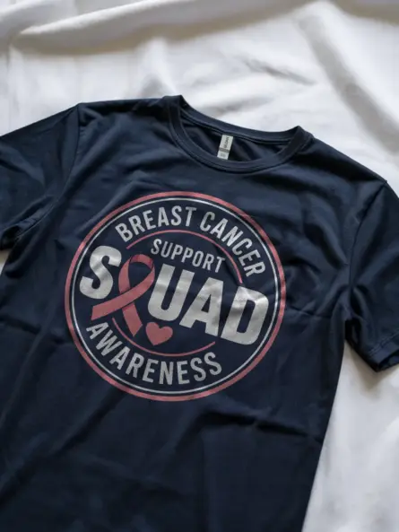 Cute Breast Cancer Halloween Shirt – Pink Ghost Support Squad Tee - Image 8