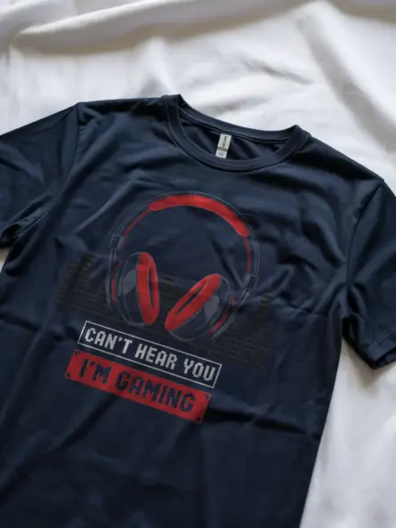Can’t Hear You I’m Gaming T-Shirt - Image 5