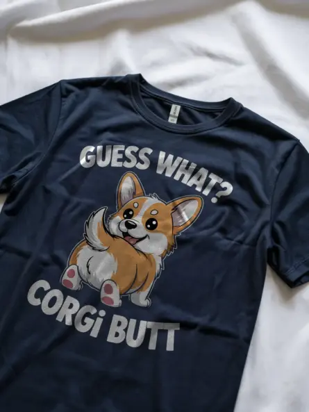 Funny Corgi Butt T-Shirt – Playful Dog Lover Graphic Tee - Image 9