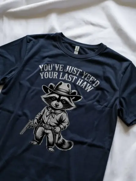 Cowboy Raccoon T-Shirt – You've Just Yee'd Your Last Haw Vintage Tee - Image 8