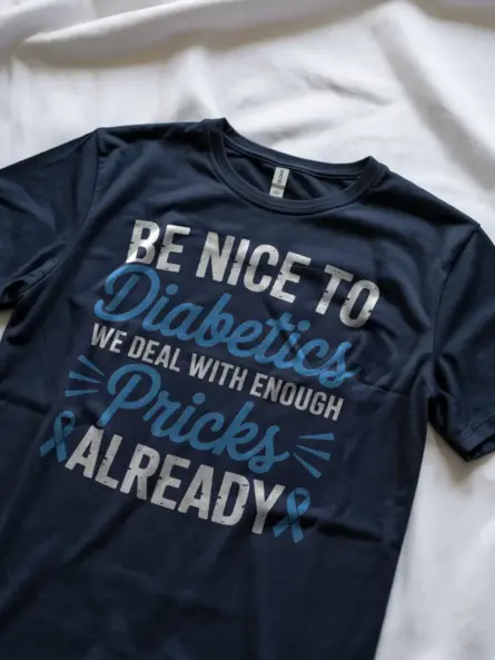 Be Nice to Diabetics Shirt – Bold Diabetic Awareness T-Shirt - Image 8