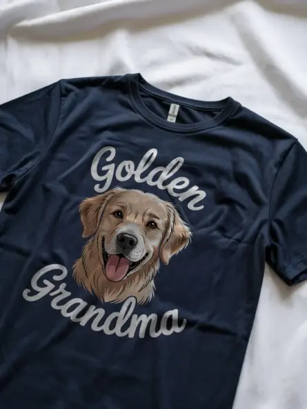 Dog Grandma T-Shirt – Golden Retriever Gift Tee for Pet Lovers - Image 9