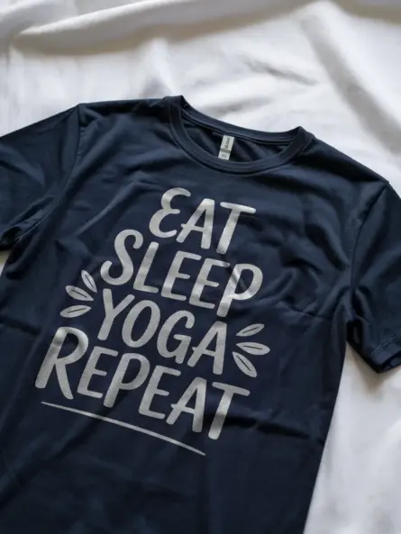 Essential Eat Sleep Yoga Repeat T-Shirt - Image 8