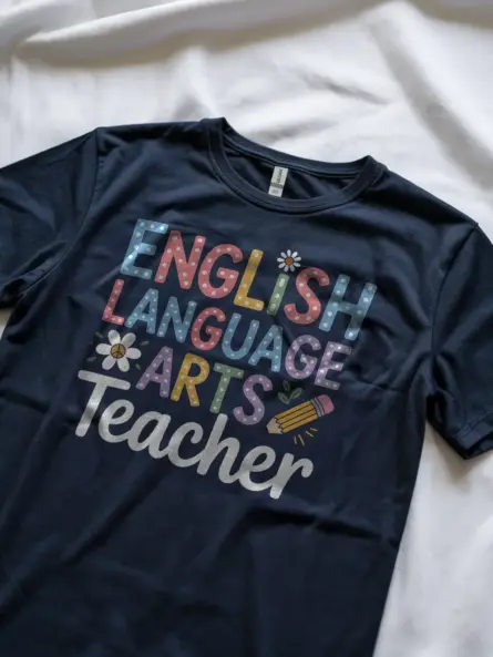 English Teacher Shirt – Whimsical Pastel ELA Club Tee - Image 8