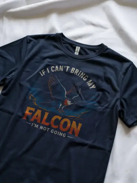 Falconer T Shirt for Sale – “If I Can’t Bring My Falcon” Graphic Tee - Image 11