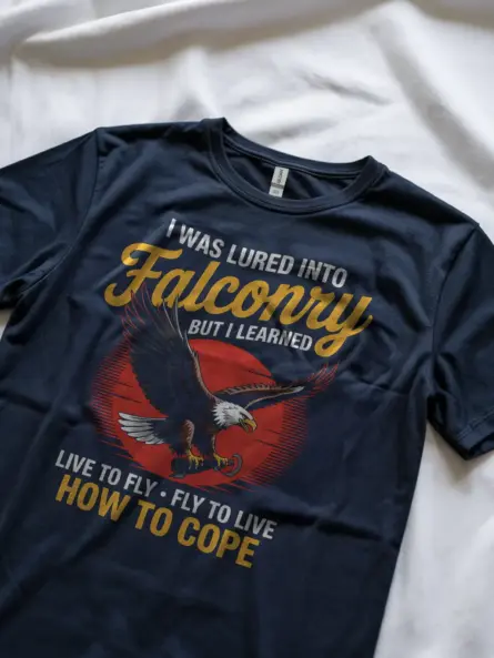 Falconry Mental Health T-Shirt – Live to Fly Cope Shirt - Image 8