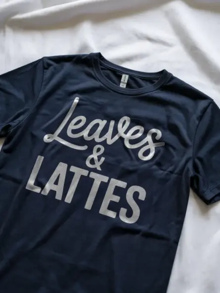 Fall Coffee Shirt – Leaves and Lattes Cozy PSL Tee for Women - Image 11