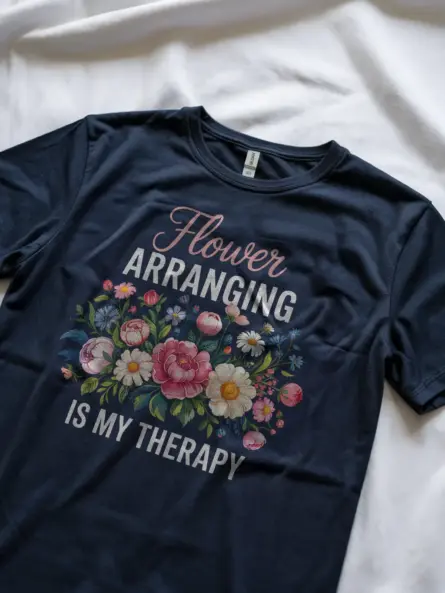 Flower Arranging Therapy T-Shirt for Florists - Image 9