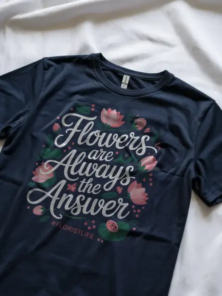 Flowers Are Always the Answer T-Shirt - Image 9