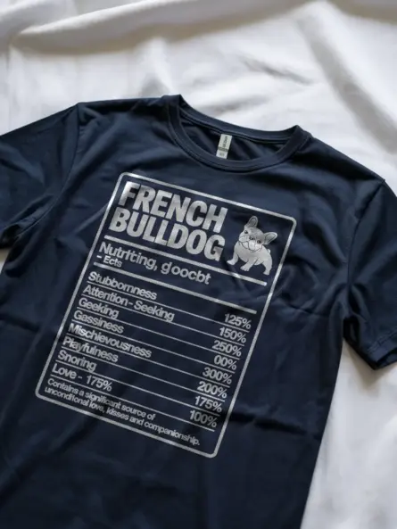 French Bulldog Nutrition Facts Shirt – Hilarious Dog Lover Tee - Image 11