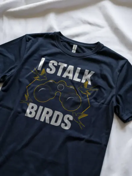 Funny Birdwatcher T-Shirt for Bird Nerds – “I Stalk Birds” Graphic Tee - Image 9
