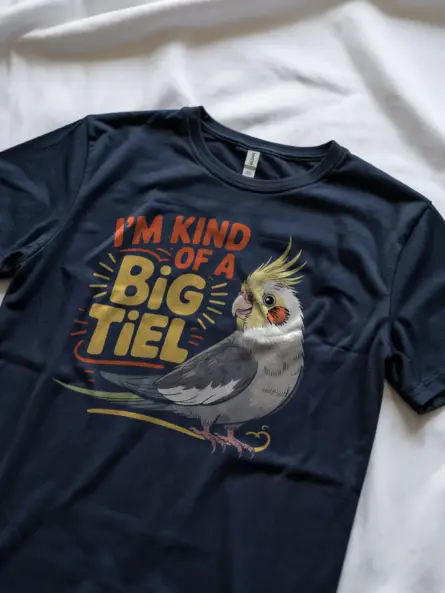 Funny Cockatiel T-Shirt for Parrot Lovers – “I’m Kind of a Big Tiel - Image 8