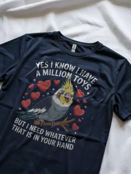 Funny Cockatiel Toys T-Shirt for Bird Moms - Image 9
