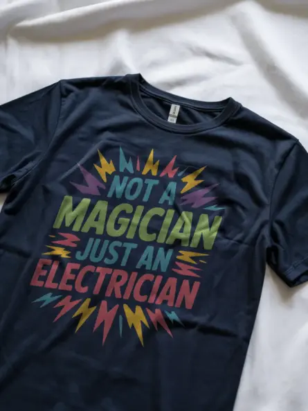 Funny Electrician T-Shirt Gift for Tradesmen - Image 11