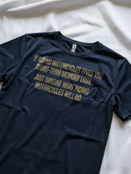 Hilarious Funny Motorcycle Shirt – Memory Loss Rider Humor Tee - Image 8