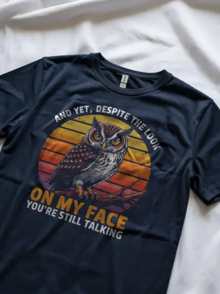 Funny Owl Quote T-Shirt for Bird Lovers - Image 9