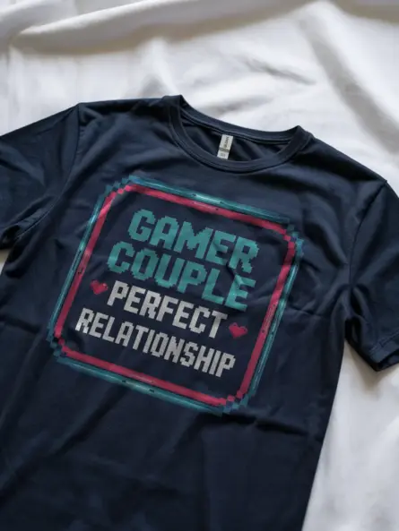 Gamer Couple Perfect Relationship T-Shirt - Image 2