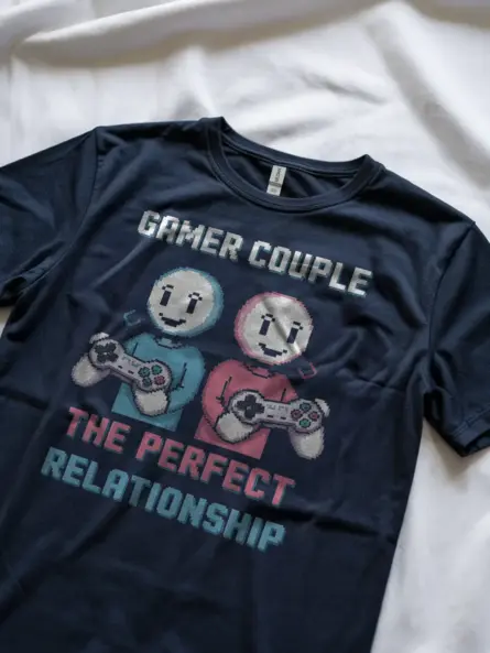 Gamer Couple Perfect Relationship T-Shirt - Image 2