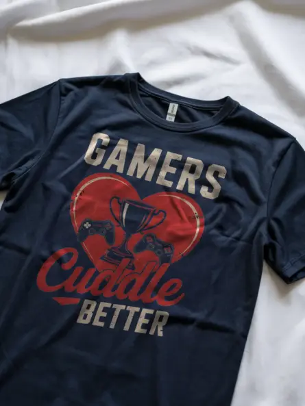 Romantic Gamer T-Shirt for Couples - Image 11