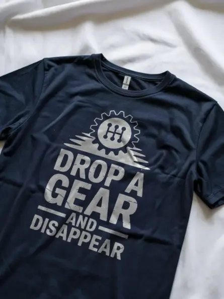 Gear Shift Car Enthusiast T-Shirt – Drop a Gear and Disappear - Image 8