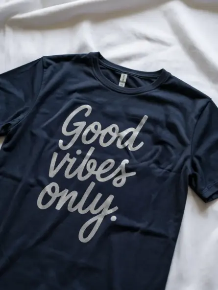 Good Vibes Only T-Shirt – Minimalist Yoga Era Affirmation Tee - Image 8