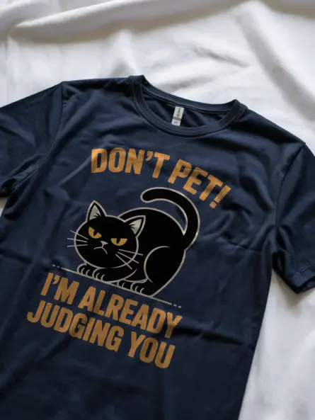 Grumpy Cat Shirt – Funny Minimalist Design for Sarcastic Pet Lovers - Image 8