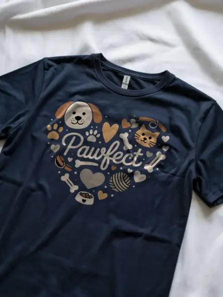 Pawfect Heart Dog Shirt – Cute Pet Lover Gift Tee for Cat & Dog Owners - Image 8