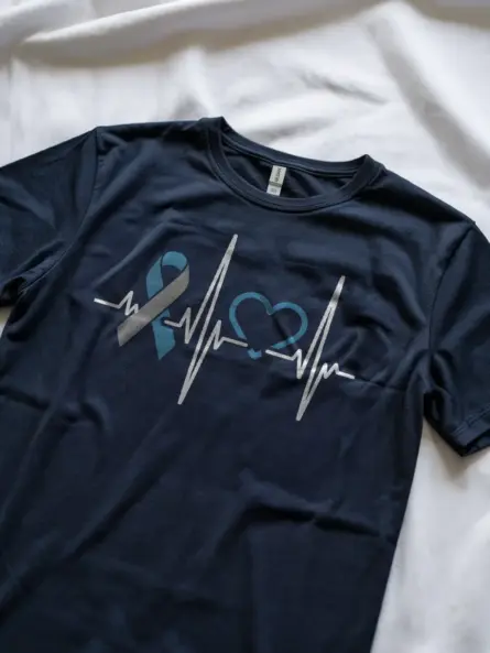 Heartbeat Diabetes Ribbon Shirt – Bold Awareness Tee for Nurses & Supporters - Image 2