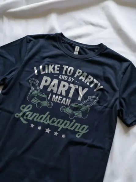 Funny Landscaping T-Shirt – Vintage Lawn Mower Humor Tee for Men - Image 8