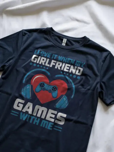 Epic Gamer Girlfriend T-Shirt for Couples – Cute Matching Gaming Apparel - Image 11