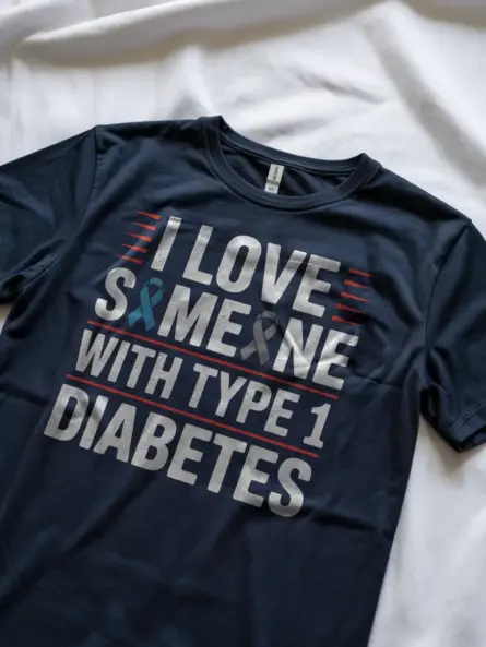 I Love Someone With Type 1 Diabetes Shirt – Bold Awareness Tee - Image 11