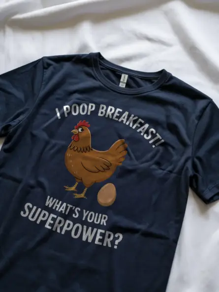 I Poop Breakfast Shirt – Funny Chicken Lover Tee for Backyard Farmers - Image 11