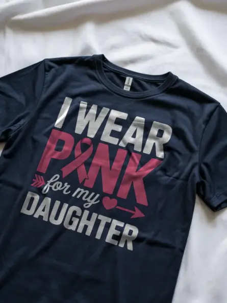 I Wear Pink for My Daughter Shirt – Bold Parent Support Tee - Image 9