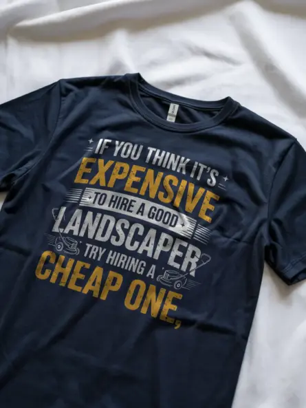 Landscaper Shirt with Bold Quote – Funny Value Message Tee for Men - Image 8