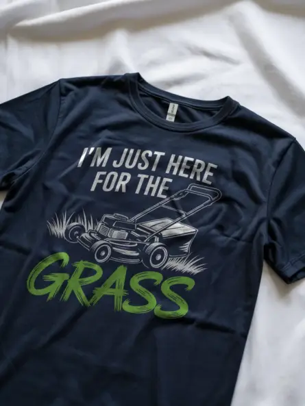 I’m Just Here for the Grass T-Shirt – Bold Yard Humor - Image 9