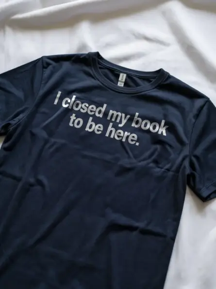 Introvert Book Shirt – Minimalist Dry Humor Tee for Readers - Image 8