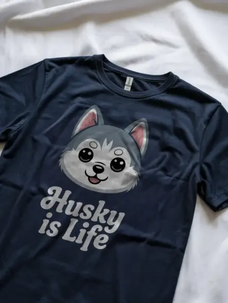 Kawaii Husky T-Shirt – Cute Chibi Dog Life Tee for Anime Fans - Image 9