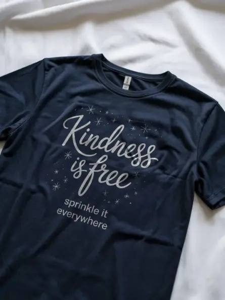 Kindness Is Free T-Shirt – Inspirational Quote Tee - Image 5