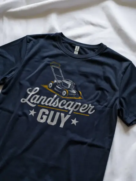 Lawn Mower Dad Shirt – Vintage Landscaper Guy Graphic Tee for Men - Image 9