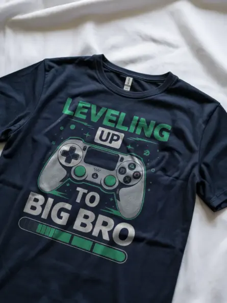 Leveling Up to Big Bro Gamer T-Shirt – Boys Video Game Reveal Tee - Image 8
