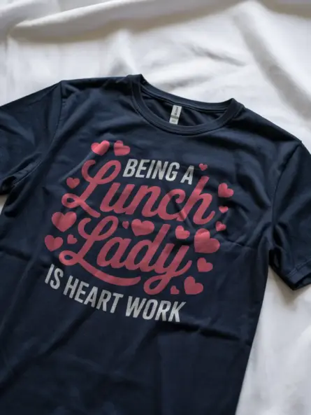 Lunch Lady Appreciation T-Shirt – Heart Work Graphic Tee - Image 8