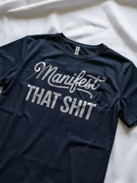 Manifest That Shit Shirt – Bold Minimalist Tee for Spiritual Hustlers - Image 8